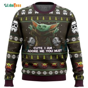 Baby Yoda Cute I Am Mandalorion, Star Wars Ugly Christmas Sweater