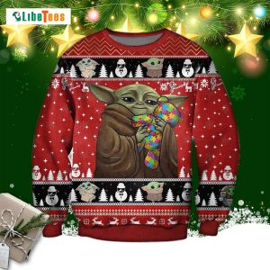 Baby Yoda With Puzzles Autism, Star Wars Ugly Christmas Sweater