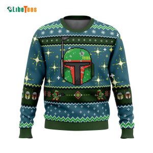 Boba Fett SW Shining Stars, Star Wars Ugly Christmas Sweater