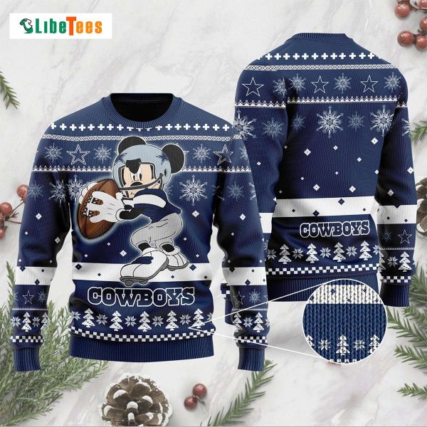 Dallas Cowboys Mickey Mouse Ugly Christmas Sweater