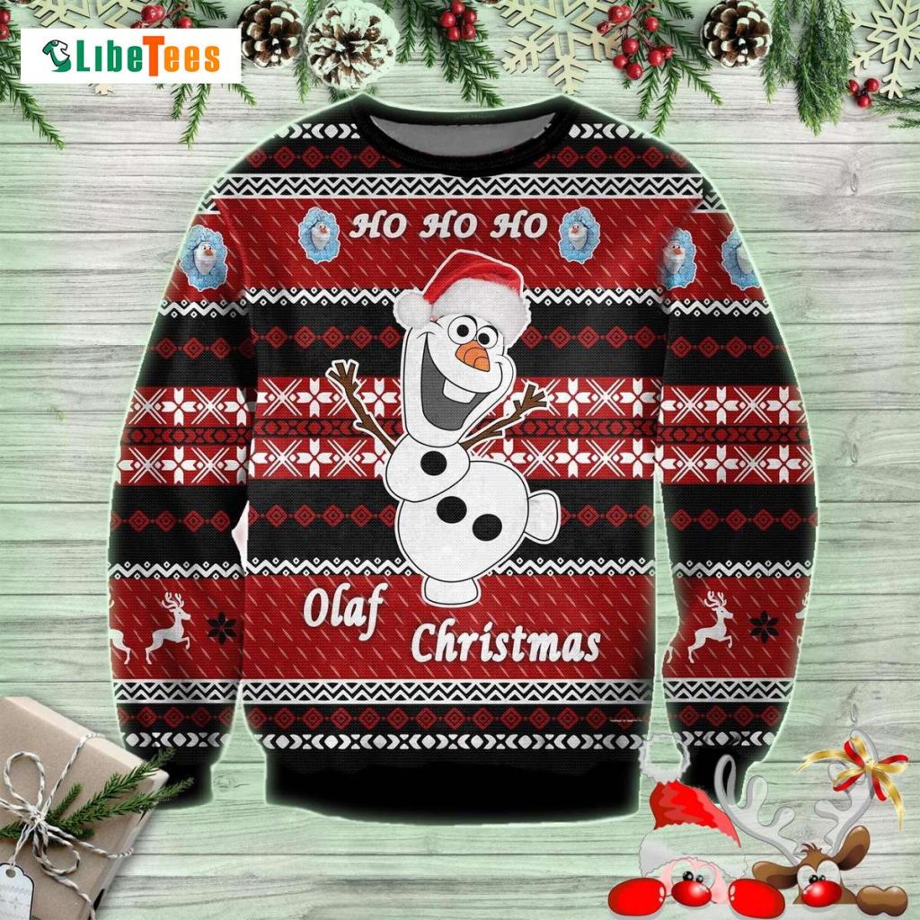 Ho Ho Ho Xmas Olaf Frozen Disney Ugly Christmas Sweater