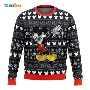 Mickey Mouse Dabbing, Disney Ugly Christmas Sweater