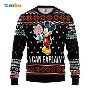 Mickey Mouse I Can Explain Disney Ugly Christmas Sweater