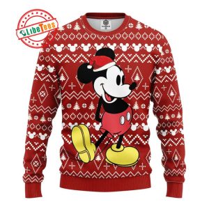 Mickey Mouse Santa Ugly Sweater, Disney Christmas Gift