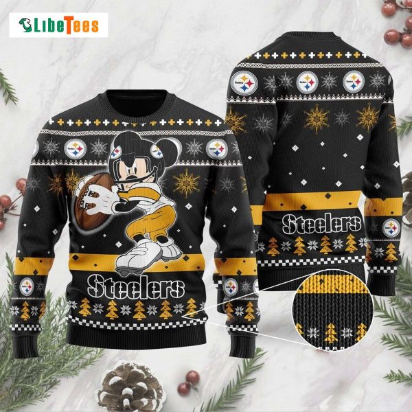 Pittsbrugh Steelers Mickey Mouse Ugly Christmas Sweater