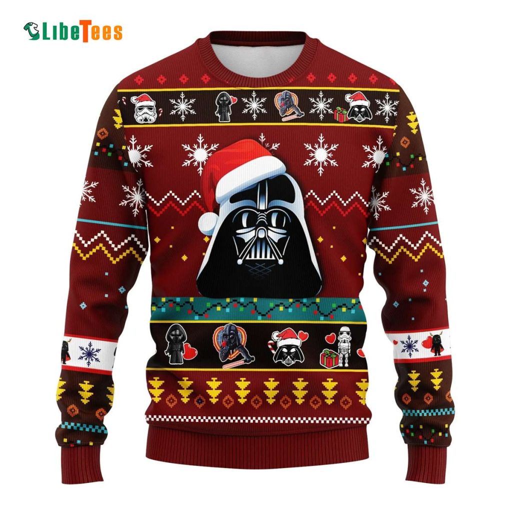 Santa Darth Vader Pattern, Star Wars Ugly Christmas Sweater