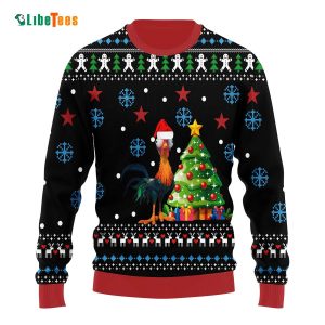 Santa Hei Hei Chicken, Disney Ugly Christmas Sweater