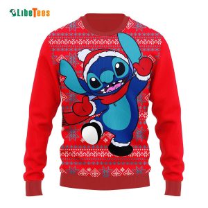 Santa Stitch Winter, Disney Ugly Christmas Sweater
