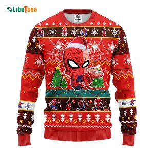 Spider Man Chibi Cute, Marvel Ugly Christmas Sweater
