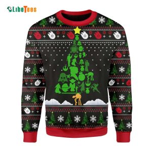 Star Wars Silhouette Xmas Tree Ugly Christmas Sweater