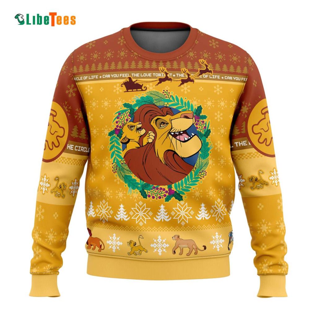 The Lion King Can You Feel The Love Tonight, Disney Ugly Christmas Sweater