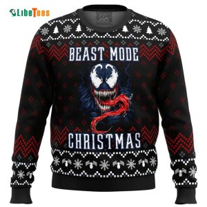 Venom Beast Mode Christmas, Mavel Ugly Christmas Sweater