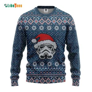Xmas Stormtrooper Galactic Republic Pattern Sweater, Star Wars Ugly Christmas Sweater
