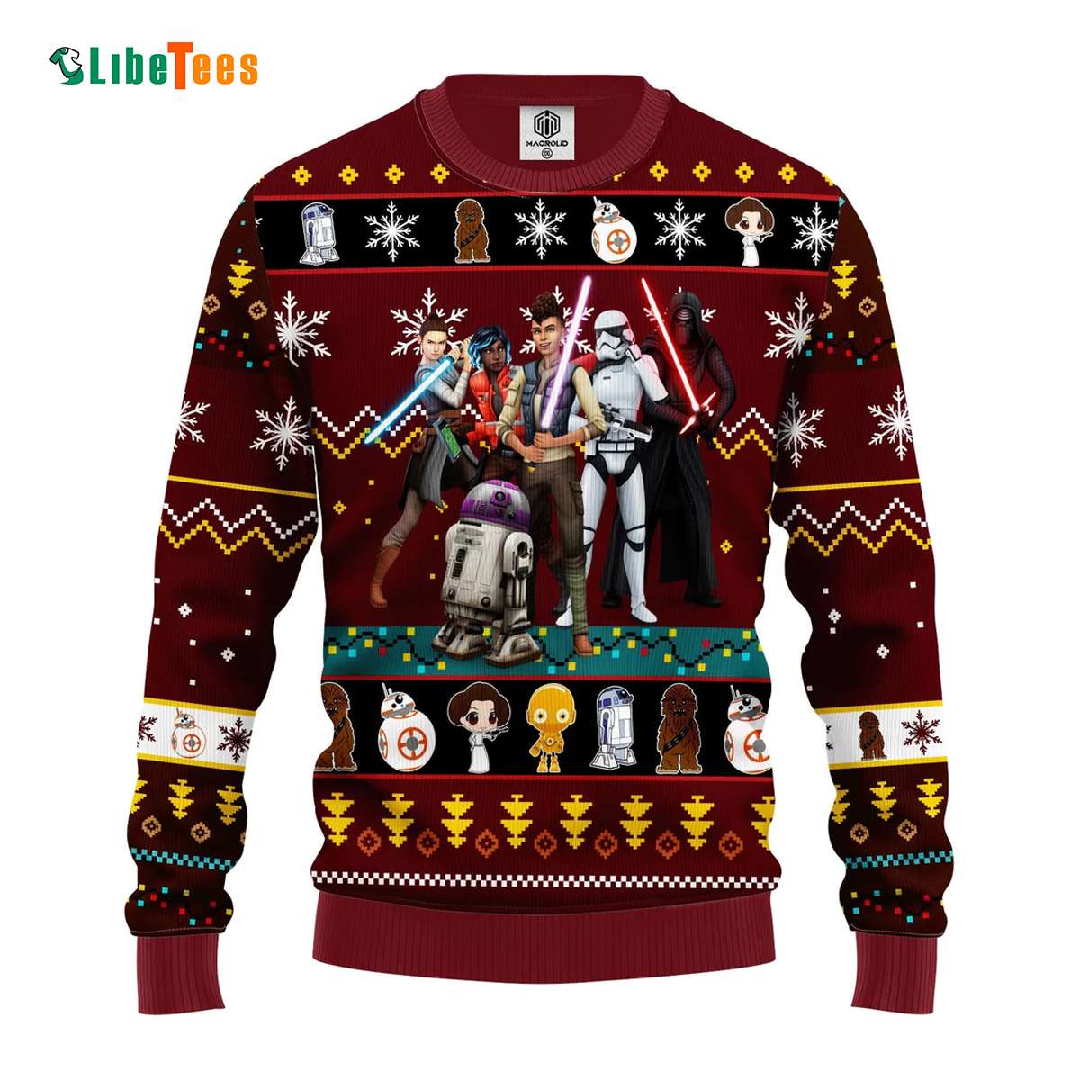 schoner Wind slang Dark R2 D2 Stormtrooper Darth Vader, Star Wars Ugly Christmas Sweater -  Perfect Gifts For Your Loved Ones