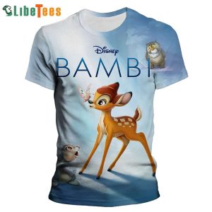 Bambi And Thumper Disney 3D T-shirt, Gifts For Disney Lovers