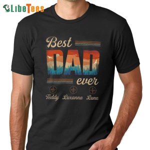 Best Dad Ever Vintage Forest Shirt, Personalized T Shirts For Dad, Great Gifts For Dad