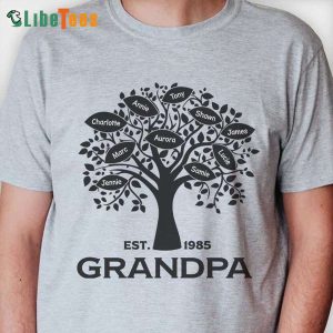 Best Grandpa Ever, Personalized T Shirts For Dad, Great Gifts For Dad