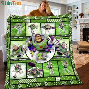 Buzz Lightyear Toy Story Disney Quilt Blanket, Gifts For Disney Lovers