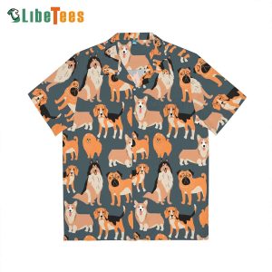 Casual Shirt Fall Dog Hugs, Dog Hawaiian Shirt