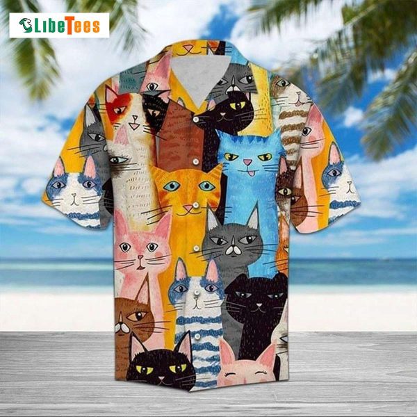 Cat Cute Summer Vibe, Cat Hawaiian Shirt