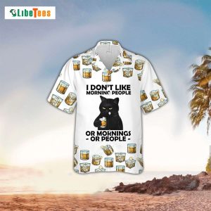 Cat I Dont Like Morning People, Cat Hawaiian Shirt