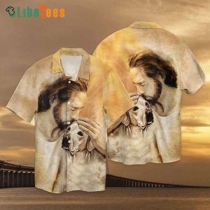 Christian Jesus Hug Labrador, Dog Hawaiian Shirt