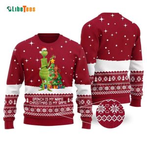 Christmas Is My Game, Funny  Grinch Ugly Christmas Sweater