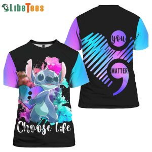 Colorful Stitch Disney 3D T-shirt, Gifts For Disney Lovers