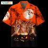 Crazy Cat And Pumkin Halloween, Cat Hawaiian Shirt