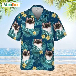 Cute Cat Summer Vibe, Cat Hawaiian Shirt