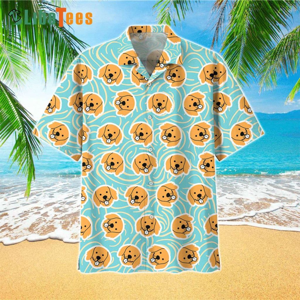 Cute Cartoon Dog Hawaiian Shirt