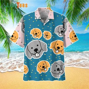 Cute Catoon Dog Hawaiian Shirts