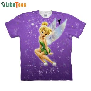 Cute Tinker Bell Disney 3D T-shirt, Gifts For Disney Lovers