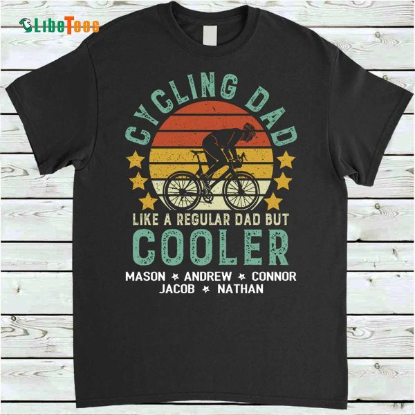 Cycling Dad Cooler, Personalized T Shirts For Dad, Best Gifts For Dad