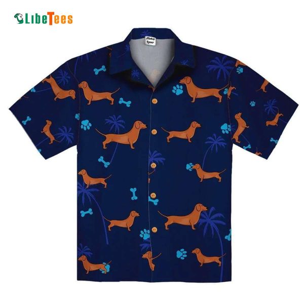 Dachshund Midnight Hawaiian Shirt, Dog Hawaiian Shirt