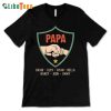 Dad Grandpa Kids Names Fist Bump, Personalized T Shirts For Dad, GreatGifts For Dad