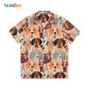 Dogs Fall Pattern Hawaiian Shirt, Dog Hawaiian Shirt