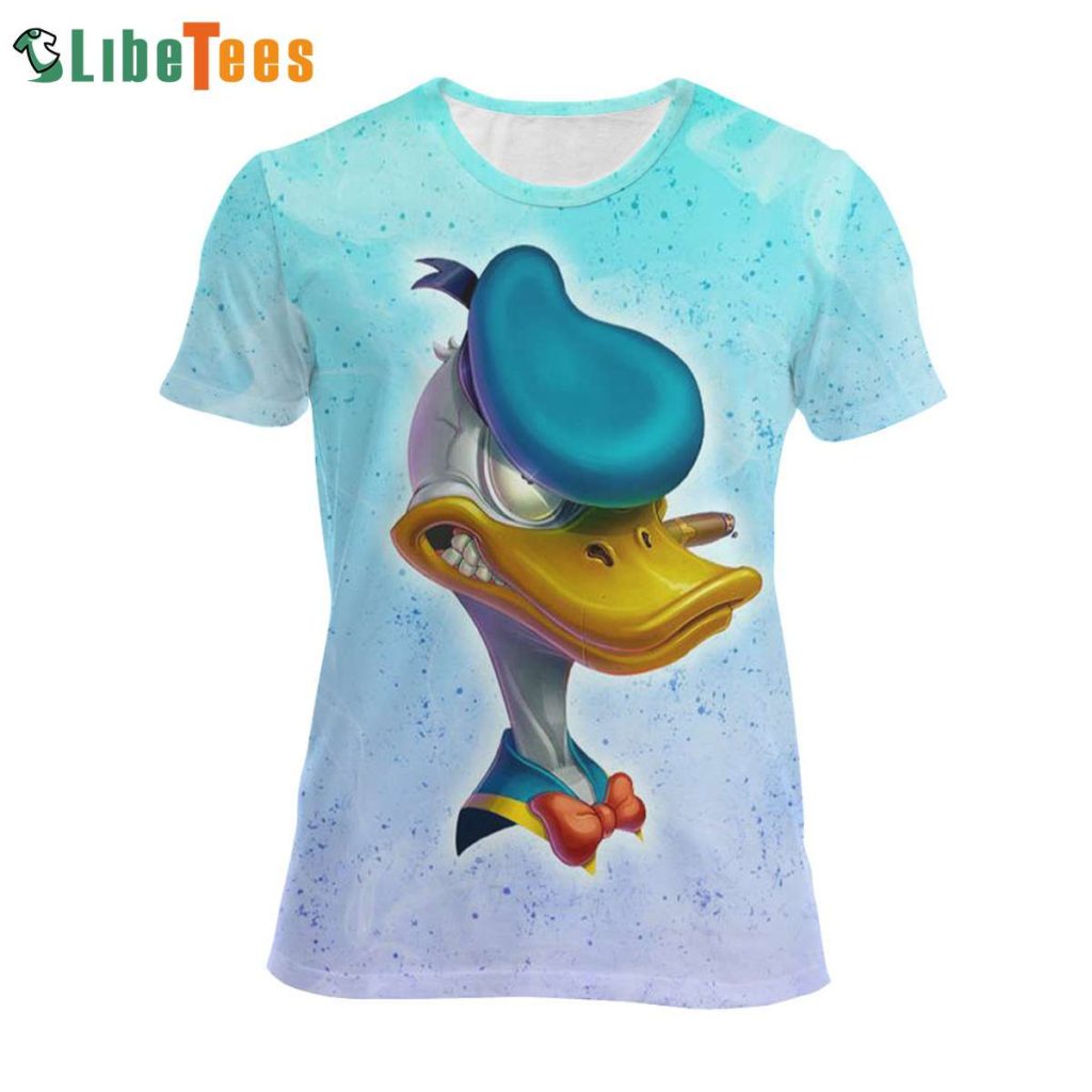 Donald Duck Is Smoking Disney 3D T-shirt, Gifts For Disney Lovers