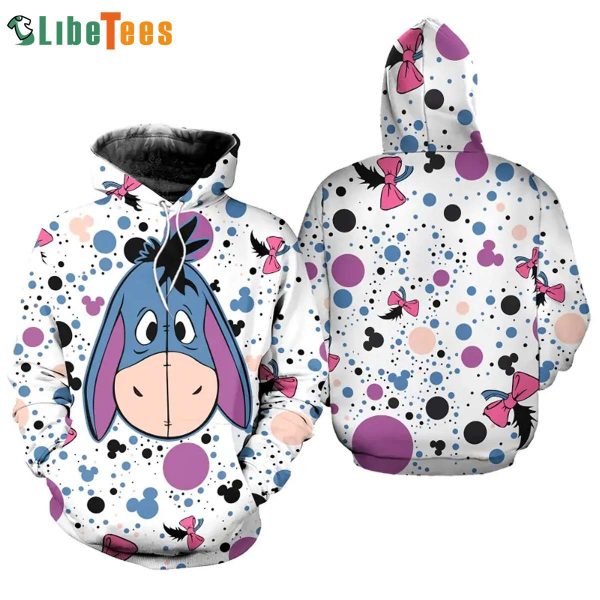 Eeyore Donkey Polkadot Pattern Disney 3D Hoodie, Gifts For Disney Lovers