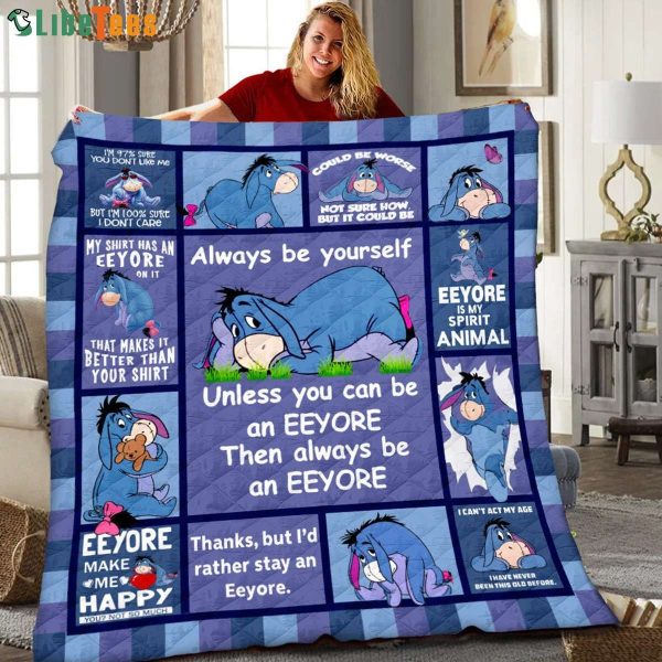 Eeyore Winnie The Pooh Disney Quilt Blanket, Gifts For Disney Lovers