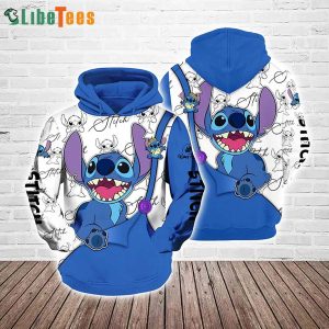 Fall Stitch Disney 3D Hoodie, Gifts For Disney Lovers