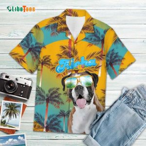 Funny Boxer Aloha Hawaiian Shirt, Dog Hawaiian Shirt