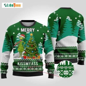 Funny Grinch Merry KissMyAss, Grinch Ugly Christmas Sweater