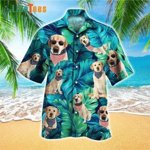 Funny Retriever Hawaiian Shirts Vintage, Dog Hawaiian Shirt