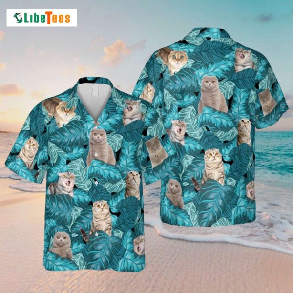 Funny Scottish Fold Cat Hawaiian Shirt