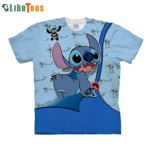 Funny Stitch Disney 3D T-shirt, Gifts For Disney Lovers