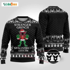 Funny Stranger Grinch, Black Ugly Christmas Sweater