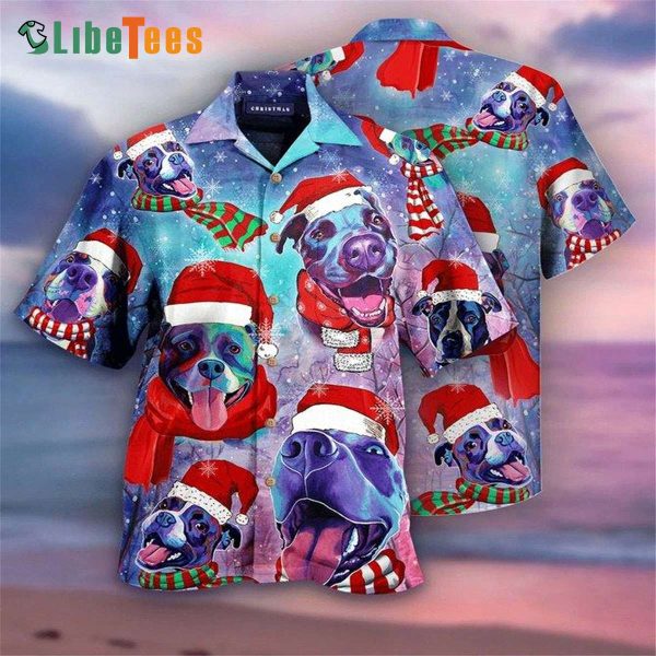 Happy Dog Christmas Hawaiian Shirt, Dog Hawaiian Shirt