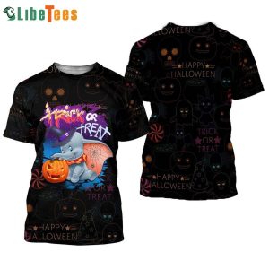 Happy Halloween Funny Dumbo Disney 3D T-shirt, Gifts For Disney Lovers
