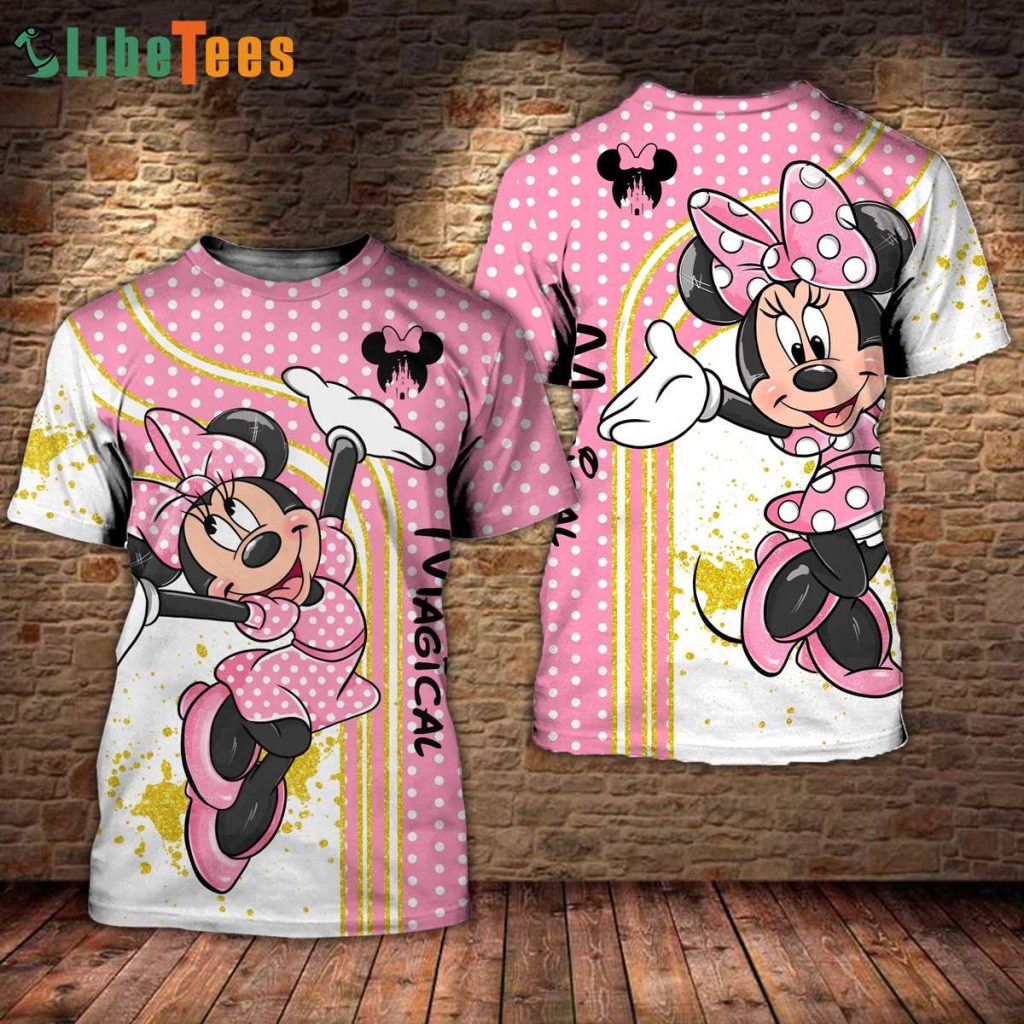 Happy Minnie Mouse Disney 3D T-shirt